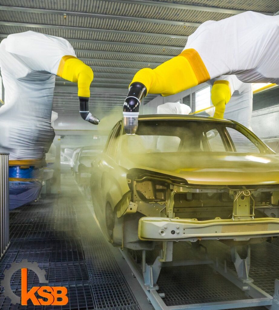 نحوه کار کردن ربات رنگ پاش چگونه است؟