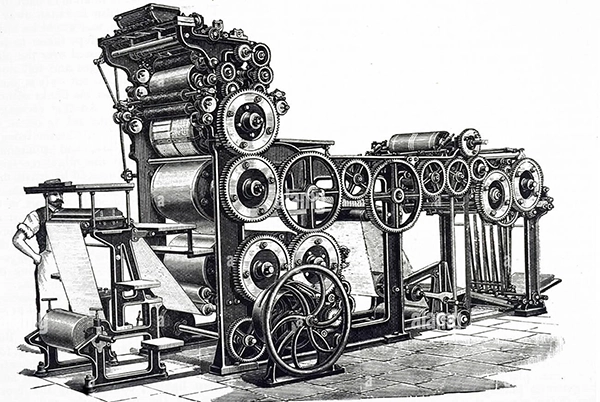دستگاه چاپ روزنامه قدیمی