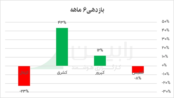 بازدهی 6 ماهه